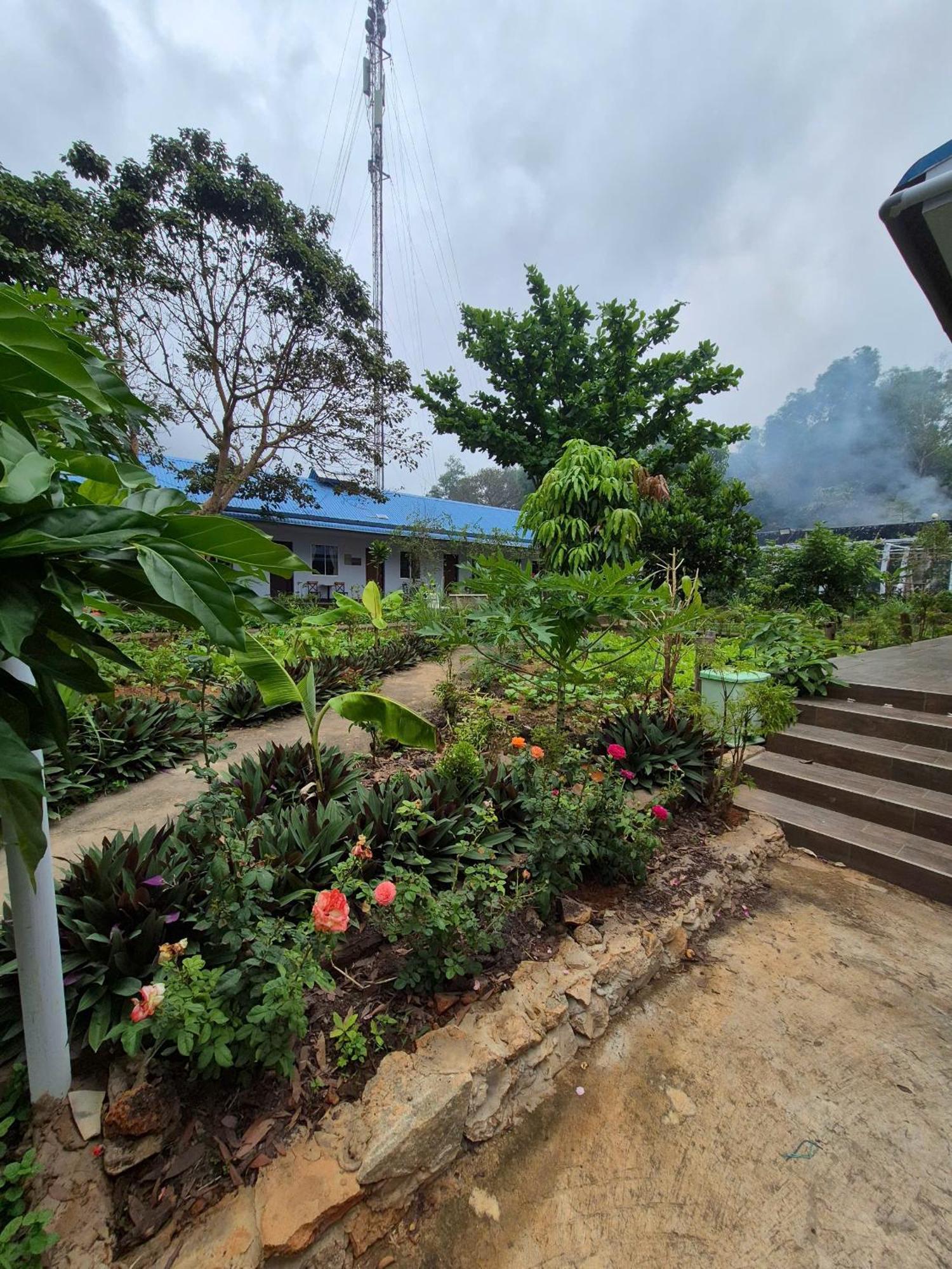 Bungalow Hotel Chi Khu Co Ong Bagian luar foto